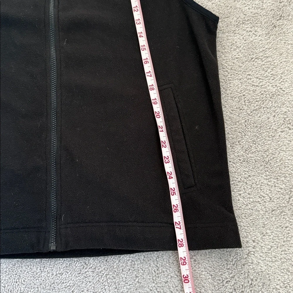Saddlebred Men's Black Zip-Up Vest Size M- 100% Polyester